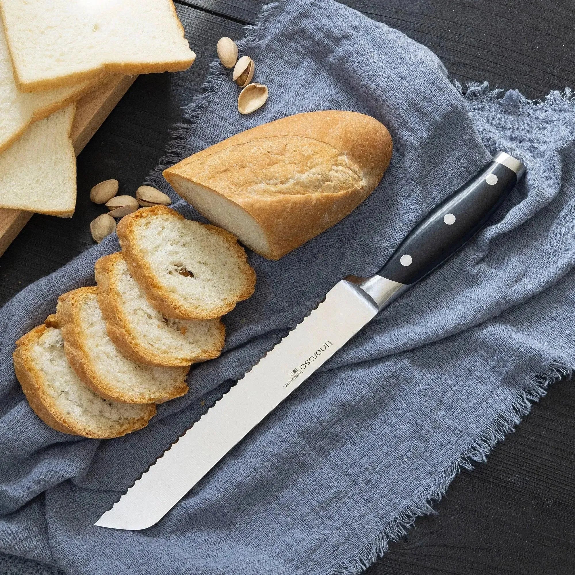 linoroso Serrated Bread Knife - Linoroso 