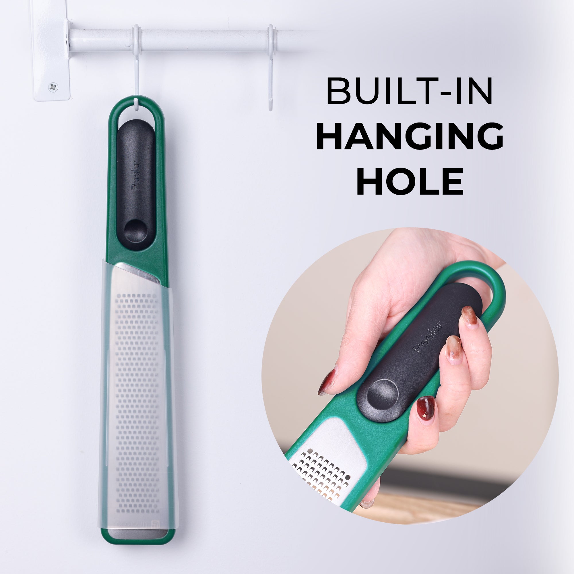 linoroso Lemon Zester & Peeler 2 in 1, Multifunction Kitchen Tool