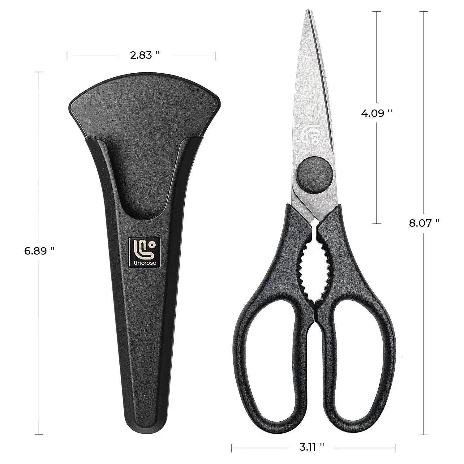 Linoroso Kitchen Scissors (Black)