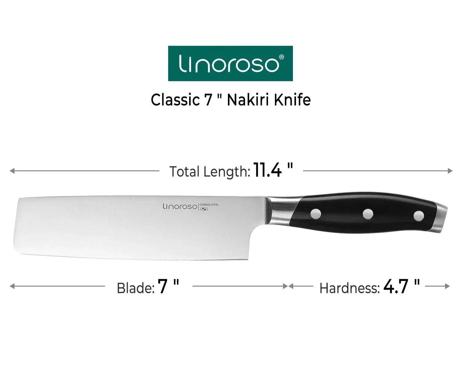 Linoroso Classic 7 inch Nakiri Knife