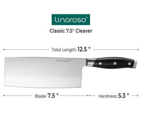 Linoroso Classic 7.5 inch Chinese Cleaver - Linoroso 