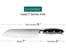 Linoroso Santoku Knife 7 inch -Classic Series - Linoroso 