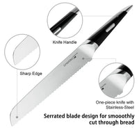 Linoroso 8 inch Bread Knife - MAKO Series - Linoroso 
