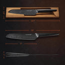 Linoroso 7 inch Santoku Knife - METEORITE Series - Linoroso 