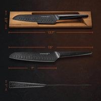 Linoroso 7 inch Santoku Knife - METEORITE Series - Linoroso 