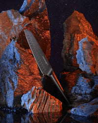 Linoroso 7 inch Santoku Knife - METEORITE Series - Linoroso 